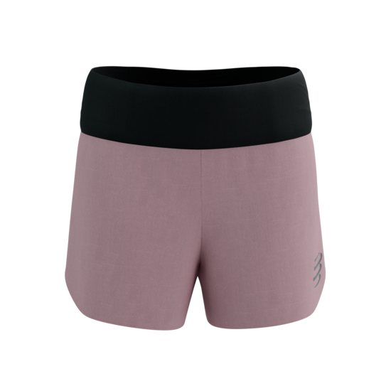 Sieviešu skriešanas šorti Compressport Performance Short W, EAT MY DUST zefīrs